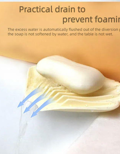 Load image into Gallery viewer, Generic YGB Silicone Self-Draining Soap Box Milky White Bathroom Holder
