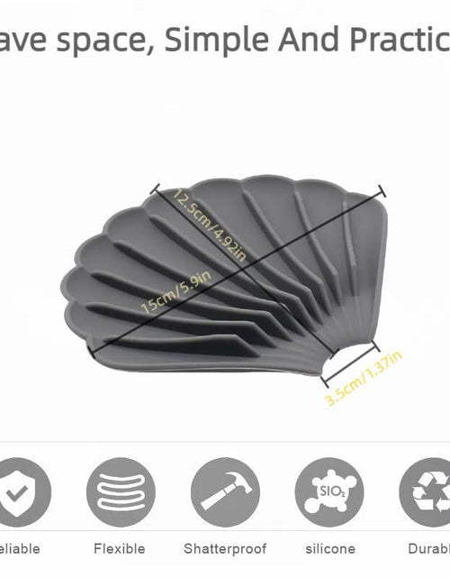 Load image into Gallery viewer, Generic YGB Silicone Self-Draining Soap Box Milky White Bathroom Holder
