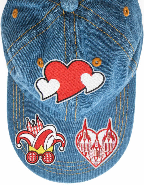 Load image into Gallery viewer, HEYTRCO 9PCS Clown Costume Iron-On Patches Set Red Mardi Gras
