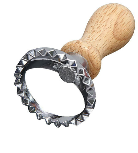 AKOAK Cookie Pizza Lace Knife Wheel Pastry Mold Zinc A-01 1 Pack