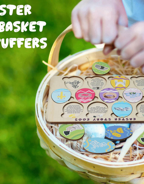 Load image into Gallery viewer, KATINAT Easter Story Wooden Eggs Set 12pcs Easter Story Puzzle Small

