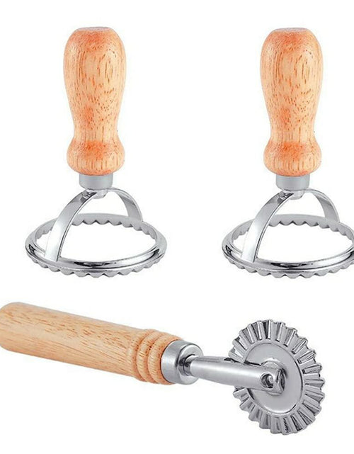 Load image into Gallery viewer, AKOAK Cookie Pizza Lace Knife Wheel Pastry Mold Zinc A-01 1 Pack
