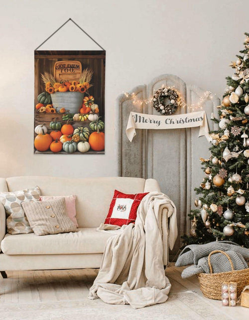 Load image into Gallery viewer, Ovitssrk Farm Pumpkins Garden Flag Double-Sided 12.5x18 Inch Autumn Holiday
