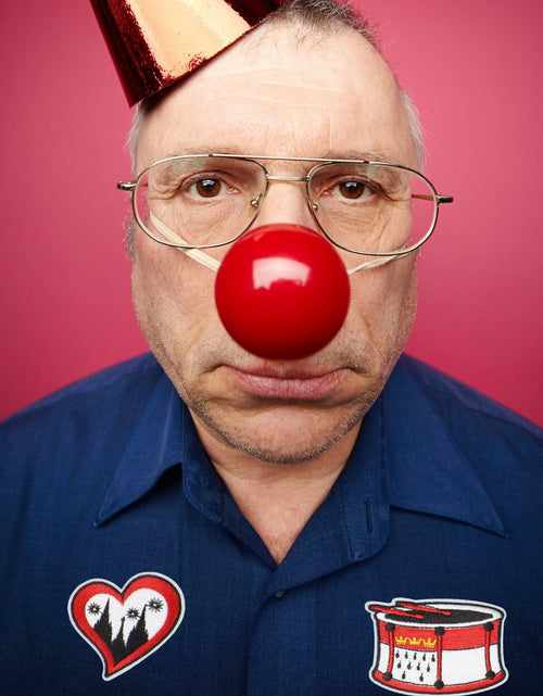 Load image into Gallery viewer, HEYTRCO 9PCS Clown Costume Iron-On Patches Set Red Mardi Gras
