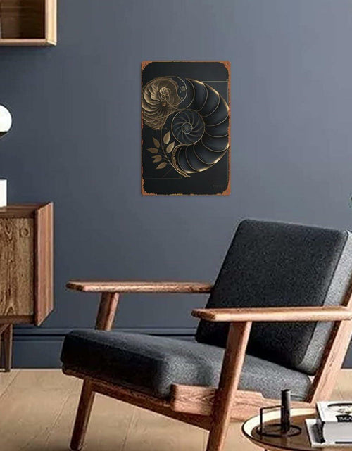 Load image into Gallery viewer, Fibonacci Golden Ratio Metal Tin Sign 8x12 Retro Wall Art Home Decor
