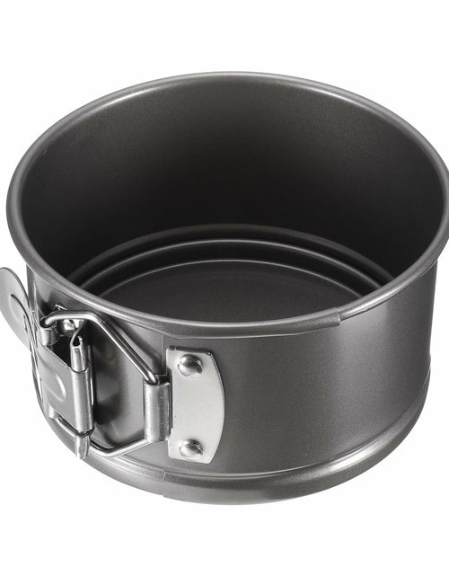 Load image into Gallery viewer, uxcell 4 Inch Nonstick Springform Pan Removable Bottom Leakproof Black 1pcs
