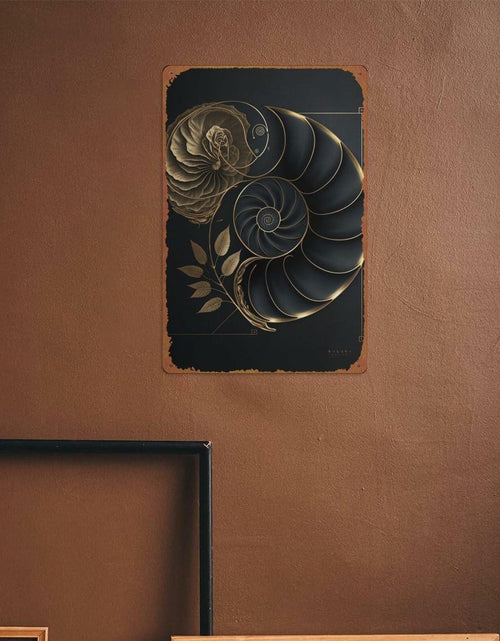 Load image into Gallery viewer, Fibonacci Golden Ratio Metal Tin Sign 8x12 Retro Wall Art Home Decor
