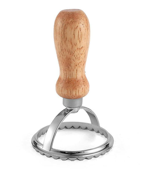 Load image into Gallery viewer, AKOAK Cookie Pizza Lace Knife Wheel Pastry Mold Zinc A-01 1 Pack
