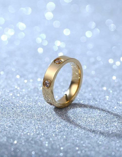 Load image into Gallery viewer, YNAAIAA 18K Gold Silver Diamond Cubic Zirconia Promise Ring Gold 10
