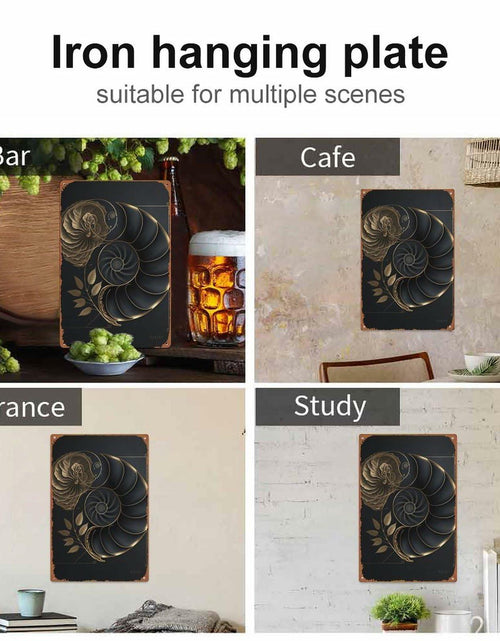Load image into Gallery viewer, Fibonacci Golden Ratio Metal Tin Sign 8x12 Retro Wall Art Home Decor
