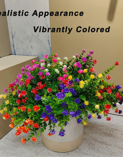 Load image into Gallery viewer, WEAUSUP 21 Bundles Outdoor UV Resistant Faux Plants Plastic 7 Colors
