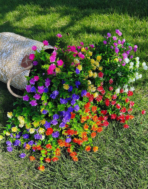 Load image into Gallery viewer, WEAUSUP 21 Bundles Outdoor UV Resistant Faux Plants Plastic 7 Colors

