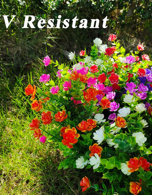 Load image into Gallery viewer, WEAUSUP 21 Bundles Outdoor UV Resistant Faux Plants Plastic 7 Colors

