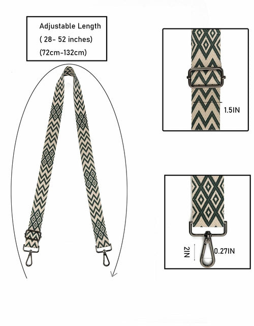 Load image into Gallery viewer, Purse Strap Adjustable Crossbody Replacement Wide Shoulder Strap Gunmetal
