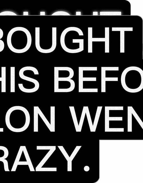 Load image into Gallery viewer, Tesla Bumper Sticker Anti Elon Musk 2 Pack 4x2.7in Black Reflective Vinyl

