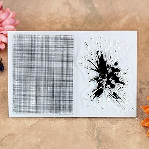 Load image into Gallery viewer, Kwan Crafts Clear Stamps Wall Stone Grid Watermark Ink 2 Sheets Silicone
