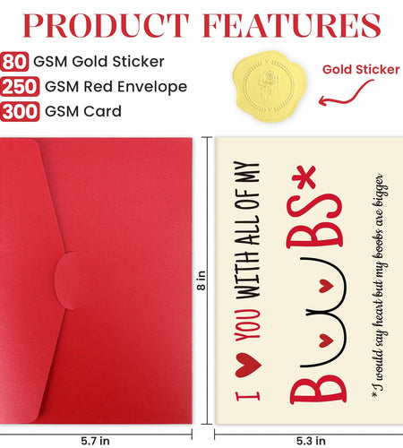 ZapDesk Funny Valentines Day Card for Him Husband Boyfriend Fiance C-Style16