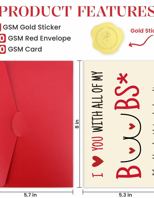 Load image into Gallery viewer, ZapDesk Funny Valentines Day Card for Him Husband Boyfriend Fiance C-Style16
