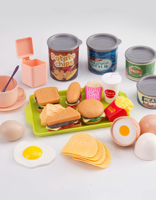 Load image into Gallery viewer, Bruvoalon 200Pcs Mini Play Kitchen Accessories Set Pink ABS Cookware Tableware
