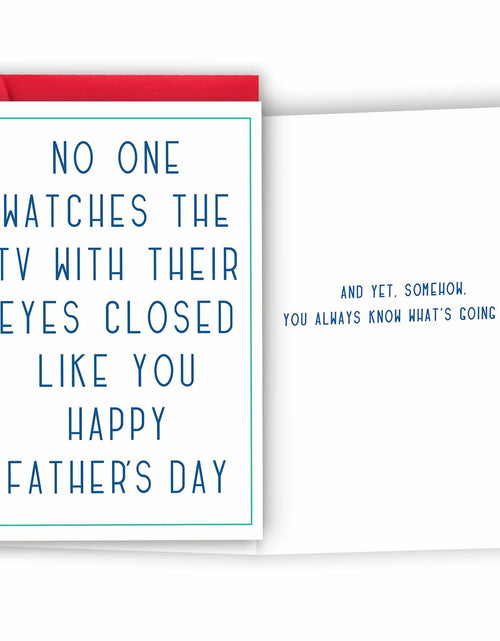 Load image into Gallery viewer, HEJOYN Father's Day Card for Dad Grandpa Husband Cute TV Joke Design
