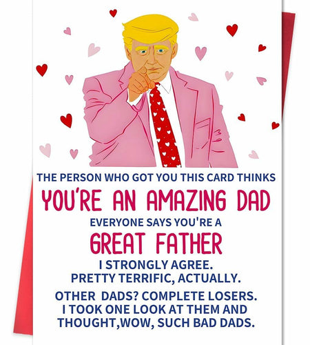 ACHICGIRL Funny Birthday Card for Dad Humor from Son Daughter Color ACH-123