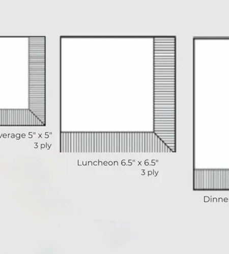 IHR Ideal Home Range Party Napkins 3-Ply 6.5x6.5 Cream 20-Count