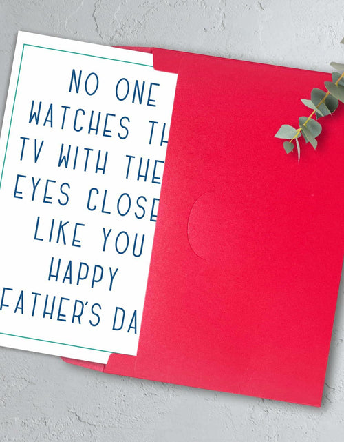 Load image into Gallery viewer, HEJOYN Father's Day Card for Dad Grandpa Husband Cute TV Joke Design
