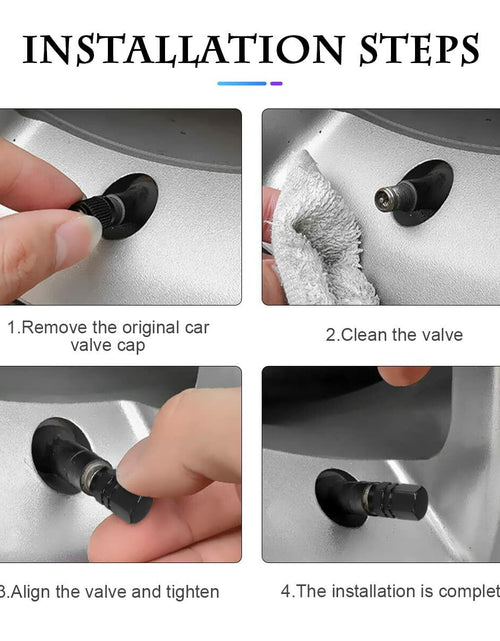Load image into Gallery viewer, Fekey&amp;JF 16 PCS Universal Tire Valve Stem Caps Waterproof Airtight Black
