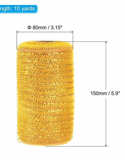 Load image into Gallery viewer, PATIKIL Decorative Mesh Ribbon Roll 5.9in x 10yd Pink 2pcs Classic Style
