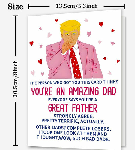 ACHICGIRL Funny Birthday Card for Dad Humor from Son Daughter Color ACH-123