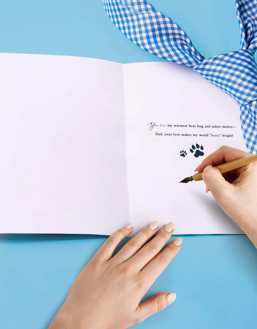 Load image into Gallery viewer, IDU Funny Fathers Day Card for Dad from Kids - Daddy Bear I Love You BEARY Much
