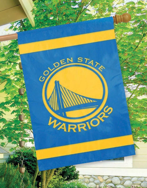 Load image into Gallery viewer, Party Animal NBA Golden State Warriors Premium Banner Flag 28x48 Team Color
