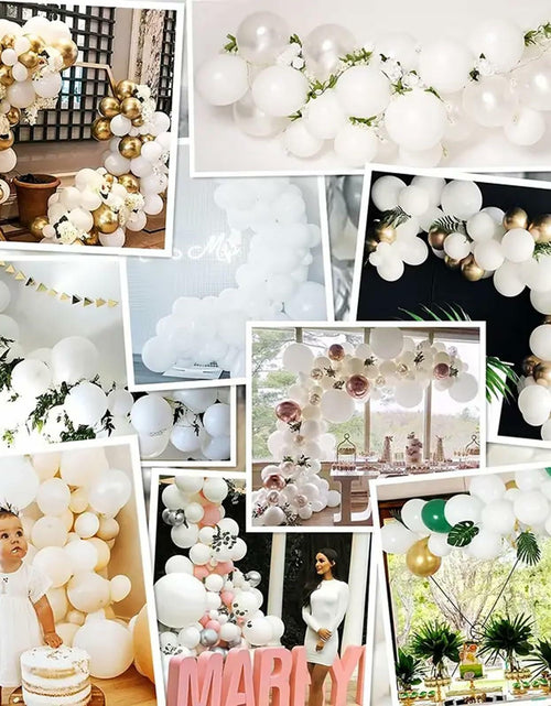 Load image into Gallery viewer, SINBEE 140pcs White Balloon Arch Kit 18 12 10 5 Inch Party Decorations
