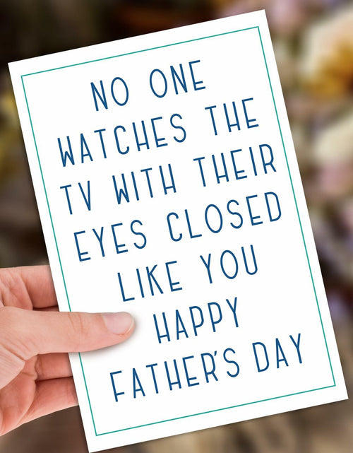 Load image into Gallery viewer, HEJOYN Father's Day Card for Dad Grandpa Husband Cute TV Joke Design
