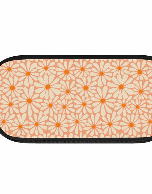 Load image into Gallery viewer, VOL&amp;BASS Orange Flower Large Pencil Case Big Capacity Back To School
