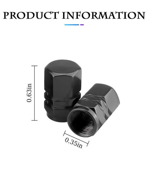 Load image into Gallery viewer, Fekey&amp;JF 16 PCS Universal Tire Valve Stem Caps Waterproof Airtight Black
