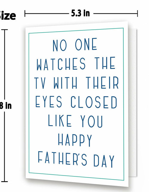 Load image into Gallery viewer, HEJOYN Father's Day Card for Dad Grandpa Husband Cute TV Joke Design
