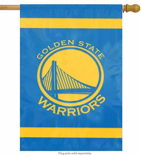 Party Animal NBA Golden State Warriors Premium Banner Flag 28x48 Team Color