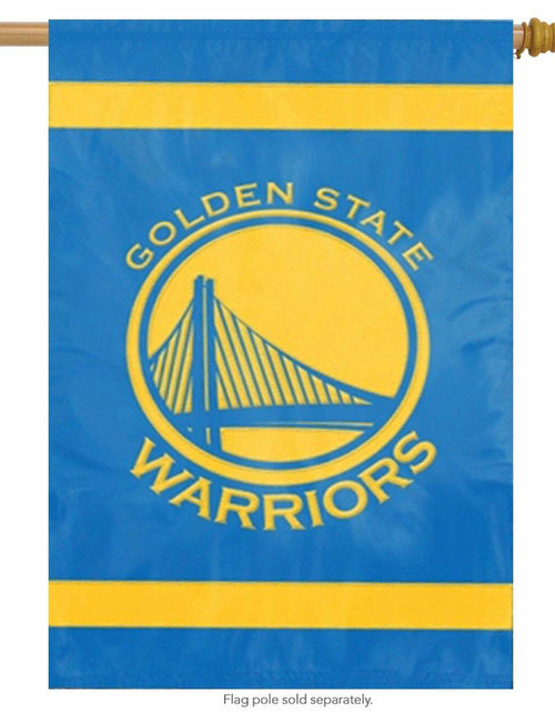 Load image into Gallery viewer, Party Animal NBA Golden State Warriors Premium Banner Flag 28x48 Team Color
