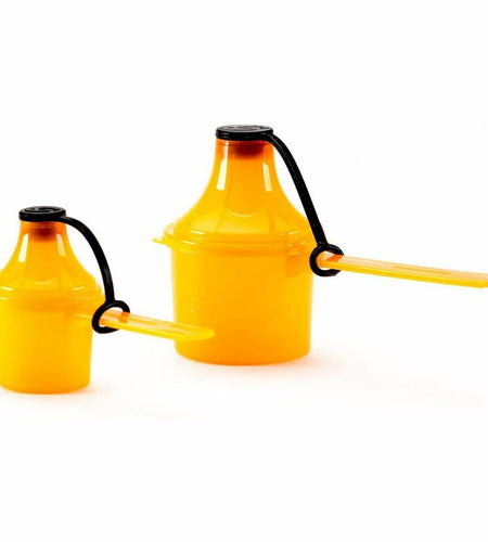 The Scoopie Supplement Container & Funnel System 2 Pack Orange 25cc 80cc