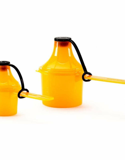 Load image into Gallery viewer, The Scoopie Supplement Container &amp; Funnel System 2 Pack Orange 25cc 80cc
