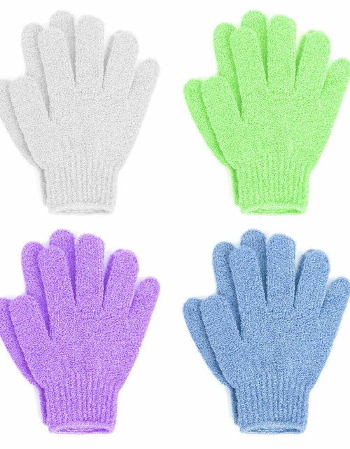 Load image into Gallery viewer, Linda Exfoliating Bath Gloves Multicolor 4 Pair Pack
