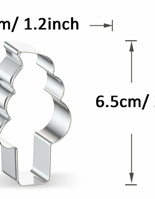 Load image into Gallery viewer, WJSYSHOP Mini Ice Cream Cookie Cutter Stainless Steel Silver
