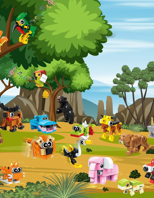 Load image into Gallery viewer, Animal Building Blocks Advent Calendar 24 Pack Christmas Toys for Kids 2024
