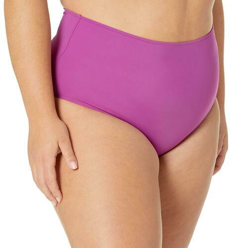Load image into Gallery viewer, Amazon Essentials Women’s High Waist Swim Bottom Violet Size Small
