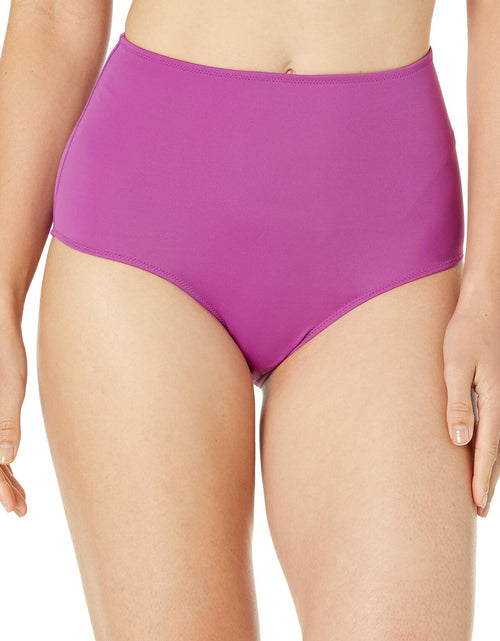 Load image into Gallery viewer, Amazon Essentials Women’s High Waist Swim Bottom Violet Size Small
