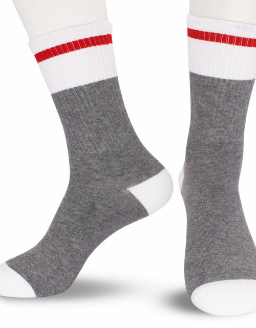 Load image into Gallery viewer, KGHYT Funny Socks If You Can Read This Bring Me Cake Red White Striped 2 Pairs
