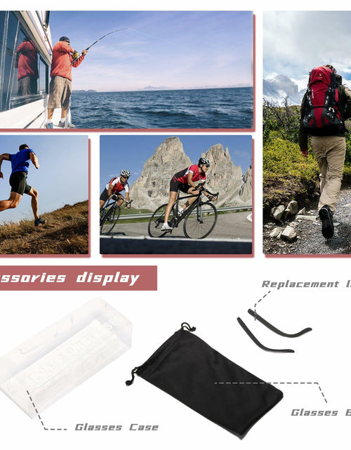 Load image into Gallery viewer, NICBOOY Oversized Sports Sunglasses UV400 Protection Adjustable Temple
