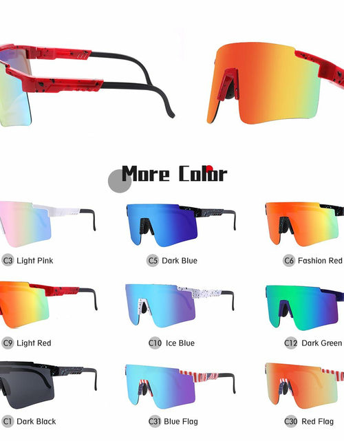 Load image into Gallery viewer, NICBOOY Oversized Sports Sunglasses UV400 Protection Adjustable Temple
