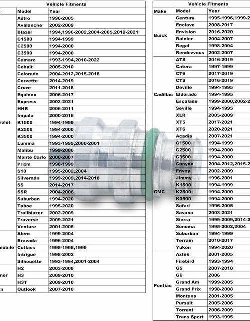 Load image into Gallery viewer, M12x1.5 Male High Side A/C Port Valve for Chevy GMC Ford Chrysler VW Jeep
